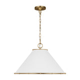 Gael Medium Pendant 22", Gilded Brass