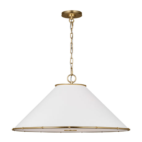 Gael Large Pendant 28", Gilded Brass