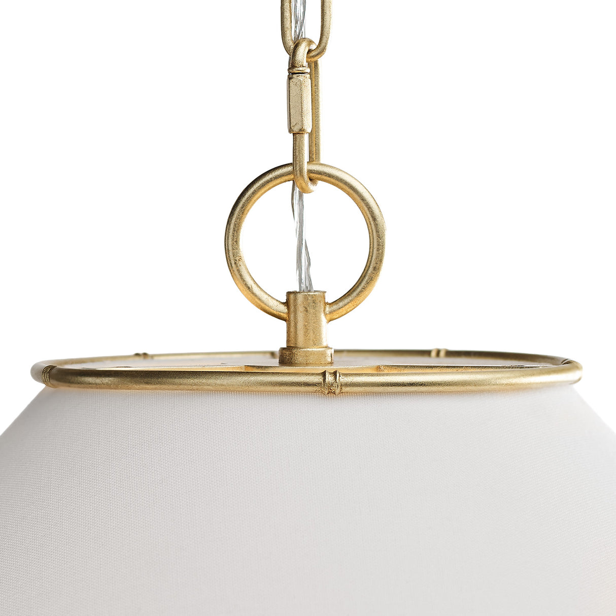 Gael Large Pendant 28", Gilded Brass