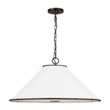 Gael Large Pendant 28", Aged Iron