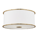 Gael Flush Mount 19", Gilded Brass