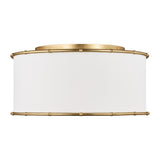 Gael Flush Mount 19", Gilded Brass