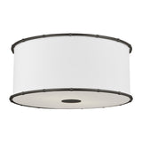 Gael Flush Mount 19", Aged Iron