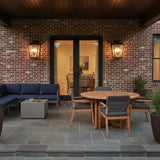 Harrison Outdoor Large Wall Light 16", Old Bronze for Traditional home with Brick