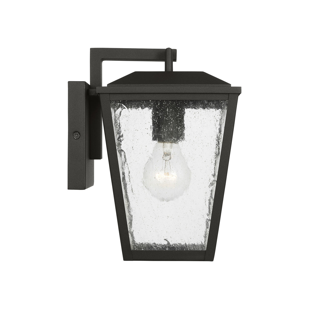 Harrison Outdoor Small Wall Light 10", Textured Black