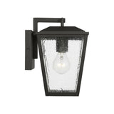 Harrison Outdoor Small Wall Light 10", Textured Black