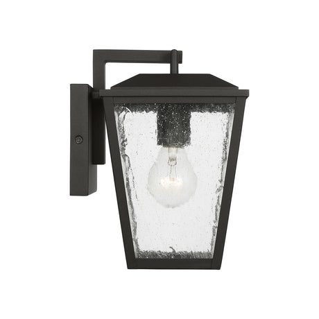 Harrison Outdoor Small Wall Light 10", Textured Black