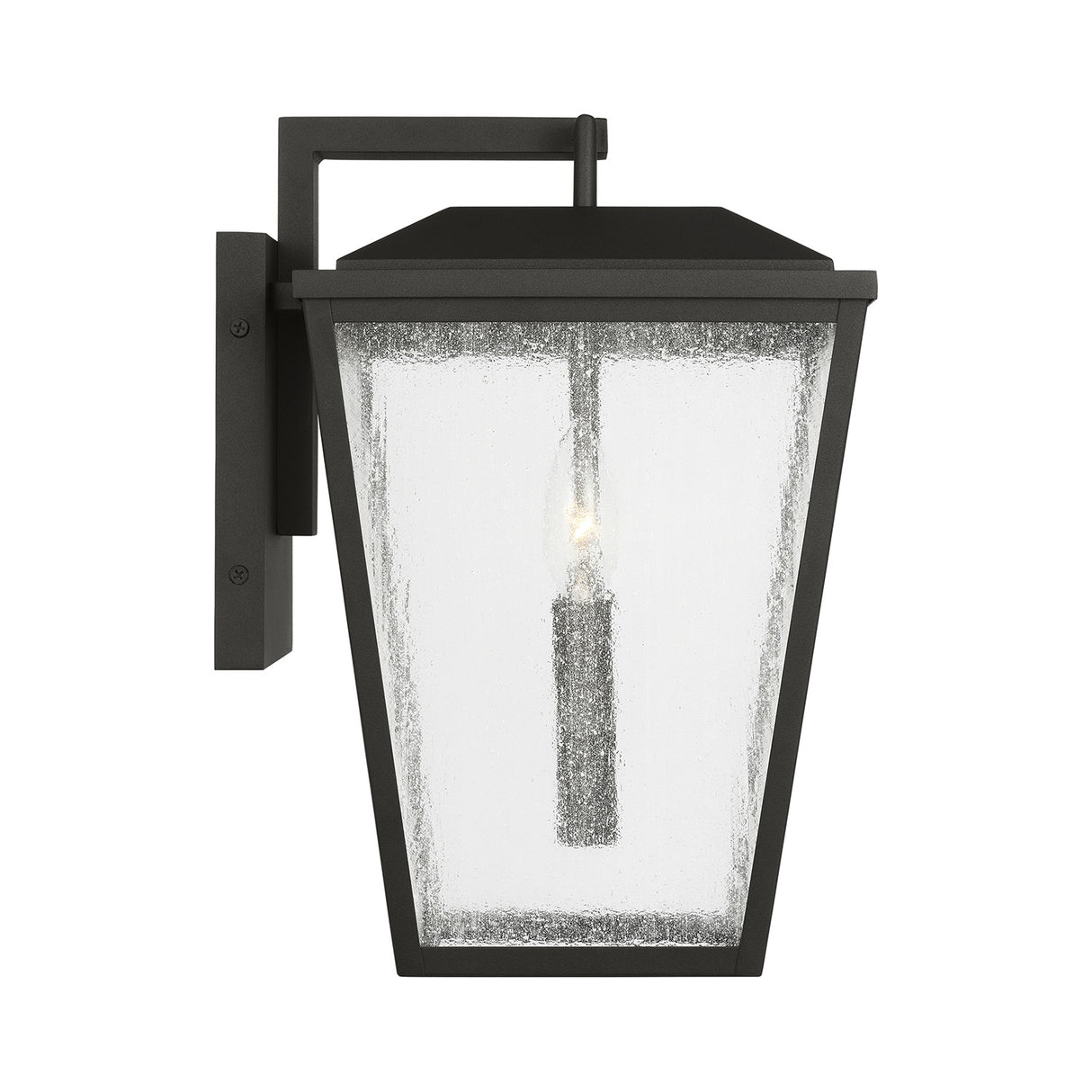 Harrison Outdoor Medium Wall Light 14", Textured Black