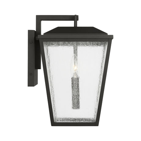 Harrison Outdoor Medium Wall Light 14", Textured Black