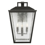 Harrison Outdoor Extra Large Wall Light 19", Textured Black