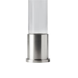 Audrey 3 Light Vanity, Polished Nickel and Milk Glass