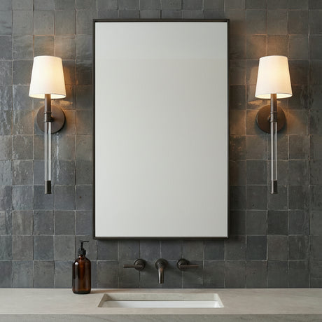 Audrey Wall Sconce 19" for Modern home with Gray Tile