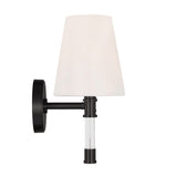 Audrey 3 Light Vanity, Aged Iron and Milk Glass