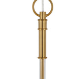 Audrey 5 Light Chandelier 32", Modern Brass