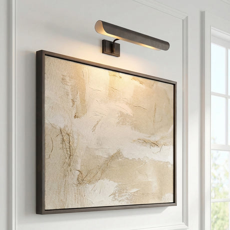 Denton Picture Light 18", Aged Iron for Modern home with White Wall