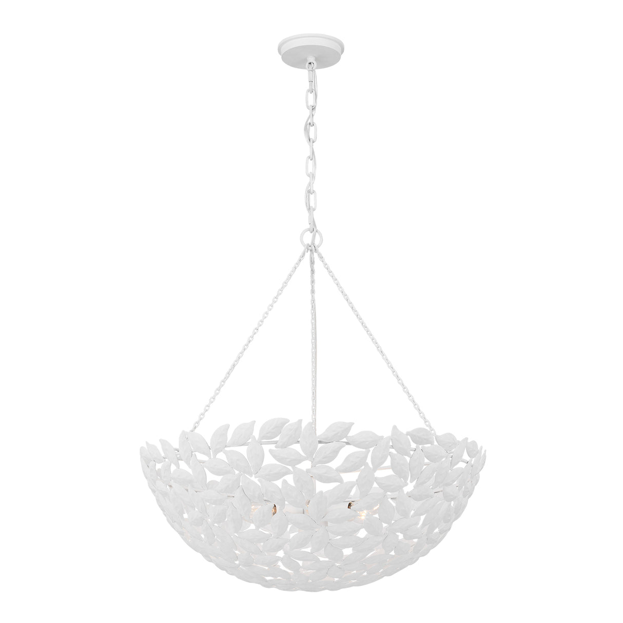Floren Large Pendant 24", Textured White