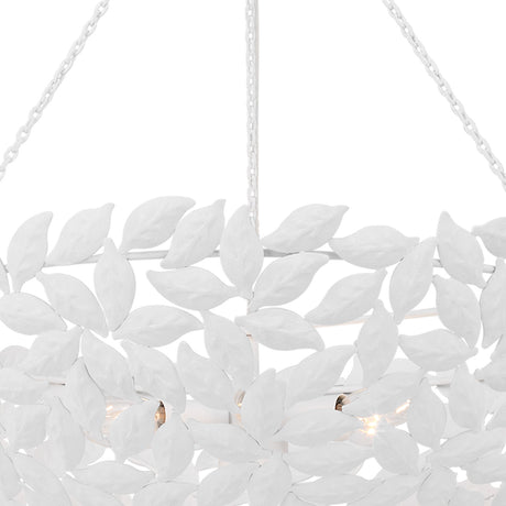 Floren Large Pendant 24", Textured White