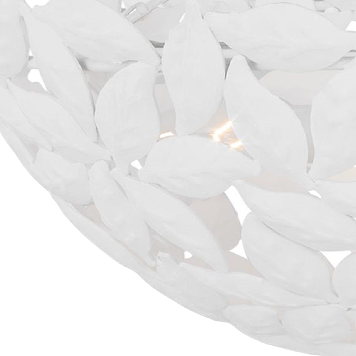 Floren Large Pendant 24", Textured White
