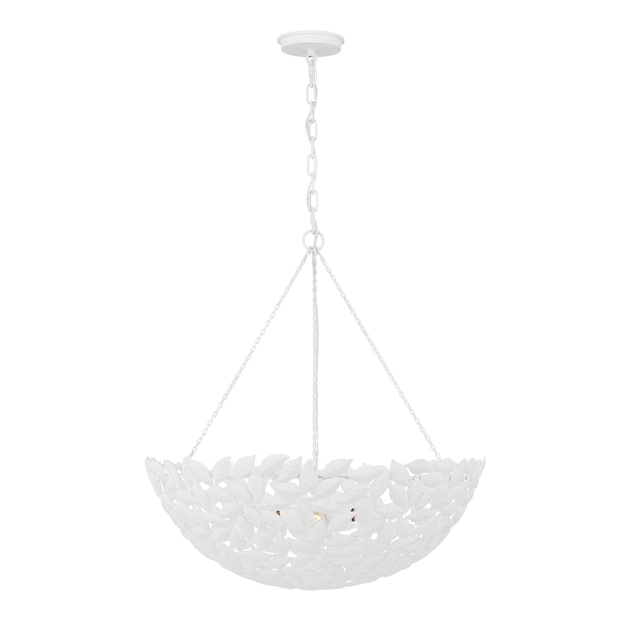 Floren Large Pendant 24", Textured White