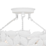 Floren Semi-Flush 16", Textured White