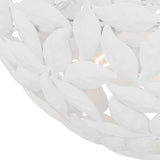 Floren Semi-Flush 16", Textured White