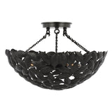 Floren Semi-Flush 16", Aged Iron