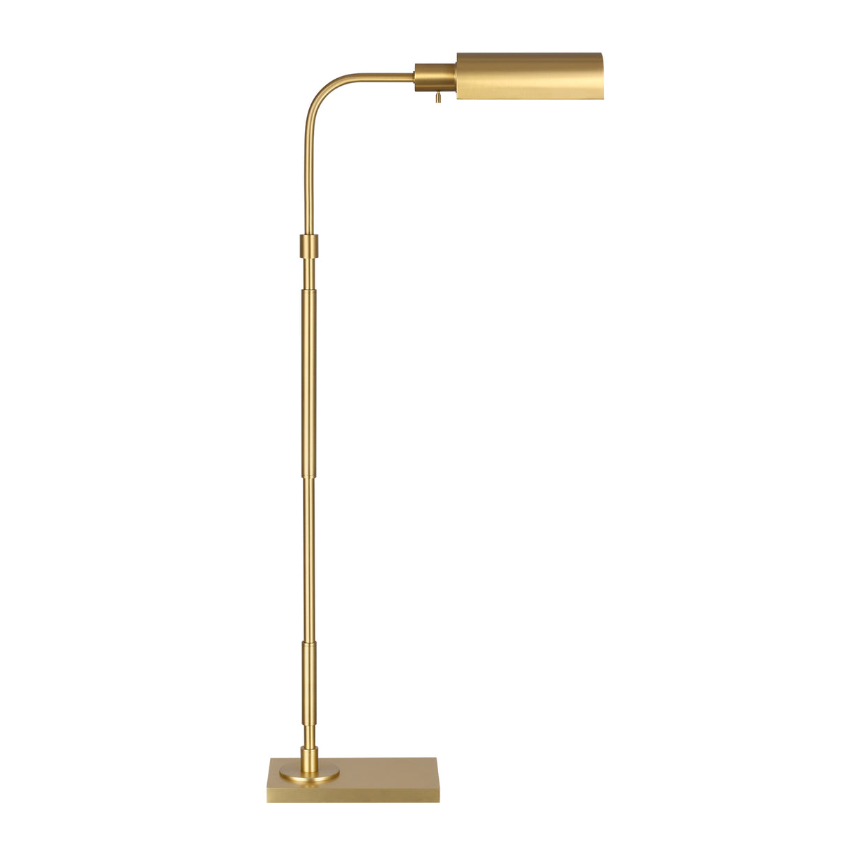Gunther Floor Lamp, Modern Brass