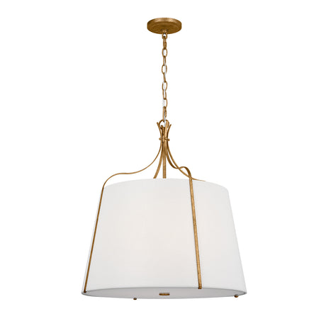 Isleton Large Pendant 24", Aged Gilded Brass