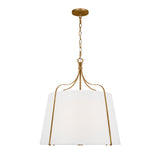 Isleton Large Pendant 24", Aged Gilded Brass