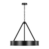 Edwin Medium LED Chandelier 28", Aged Iron