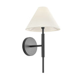 Hazelton Wall Sconce 17", Matte Black