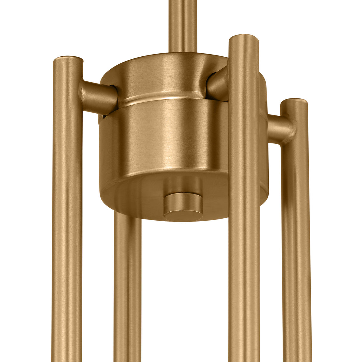 Hazelton 4 Light Chandelier 30", Satin Brass