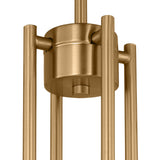 Hazelton 4 Light Chandelier 30", Satin Brass
