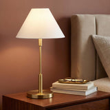 Hazelton Table Lamp 23", Satin Brass