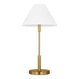 Hazelton Table Lamp, Satin Brass