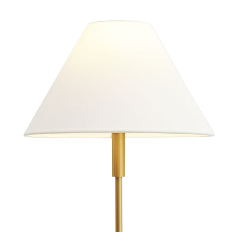 Hazelton Table Lamp, Satin Brass