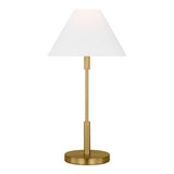 Hazelton Table Lamp, Satin Brass