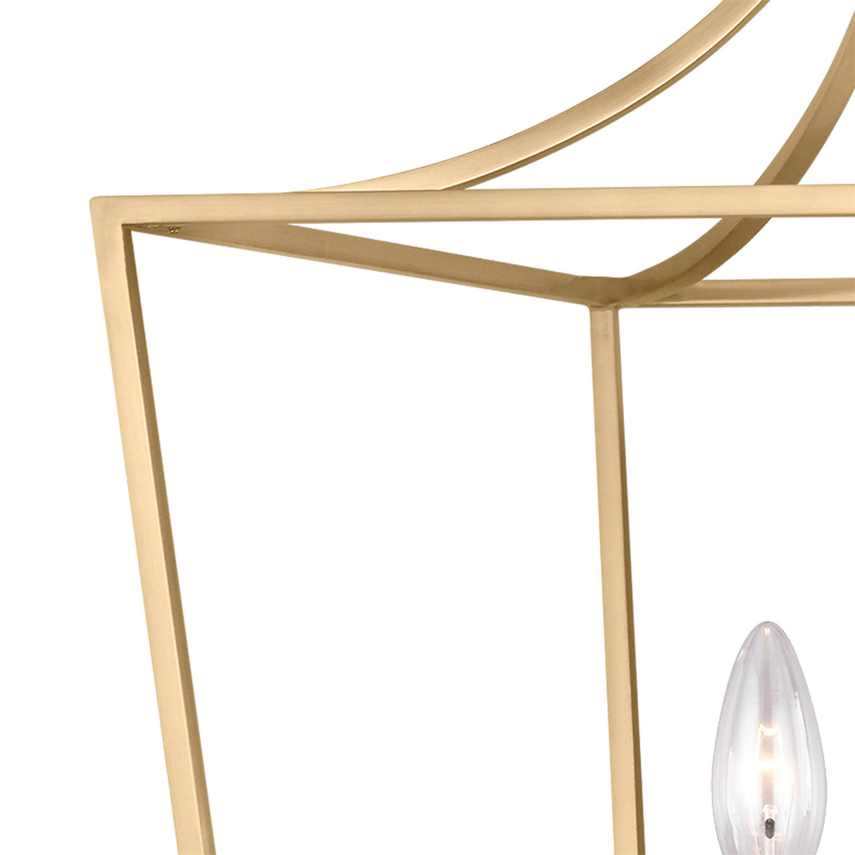 Grayden Medium Lantern Pendant 13", Modern Brass