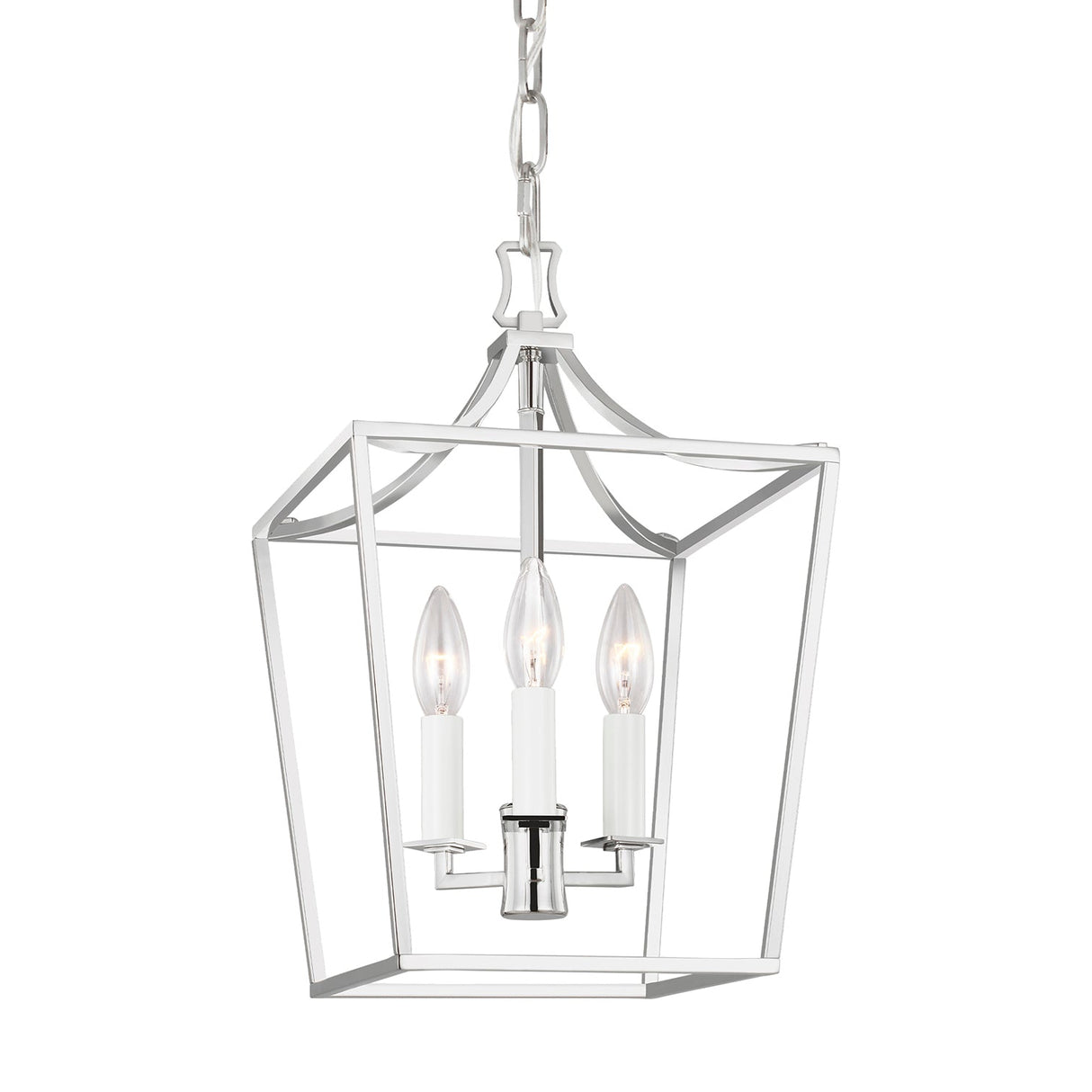 Grayden Small Lantern Pendant 10", Polished Nickel