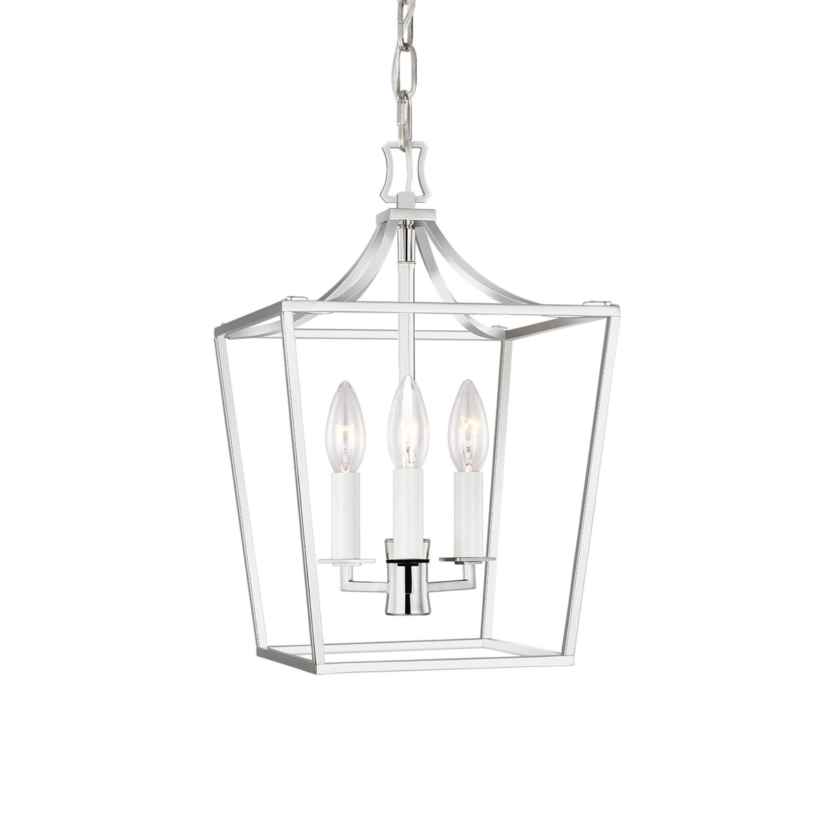 Grayden Small Lantern Pendant 10", Polished Nickel