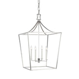 Grayden Large Lantern Pendant 18", Polished Nickel