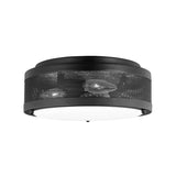 Nelson Flush Mount 12", Matte Black