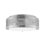 Nelson Flush Mount 12", Brushed Nickel