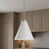 Classon Medium Pendant 16" for Modern Farmhouse home with White Cabinetry