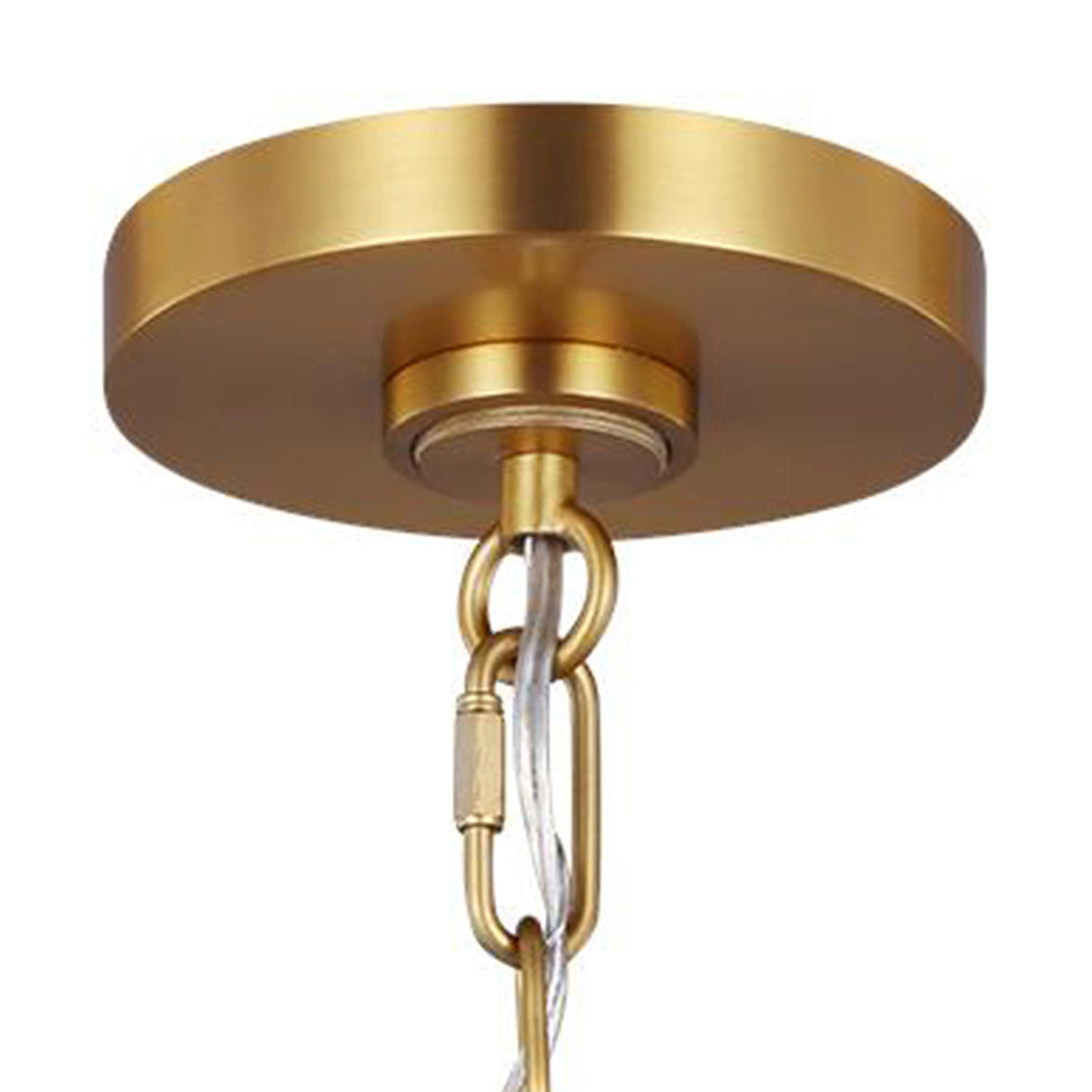 Classon Medium Pendant 16", Matte Black and Modern Brass