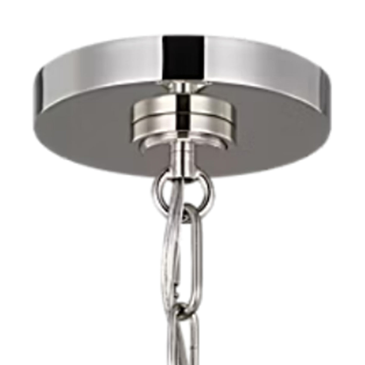 Classon Large Pendant 19", Matte Black and Polished Nickel