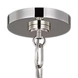 Classon Large Pendant 19", Matte Black and Polished Nickel