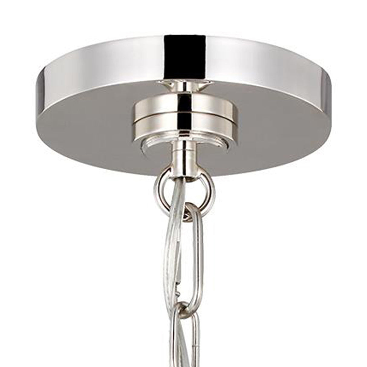 Classon Wide Pendant 23", Matte Black and Polished Nickel