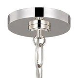 Classon Wide Pendant 23", Matte Black and Polished Nickel