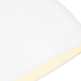 Rodney Medium Pendant 16", Matte White and Polished Nickel